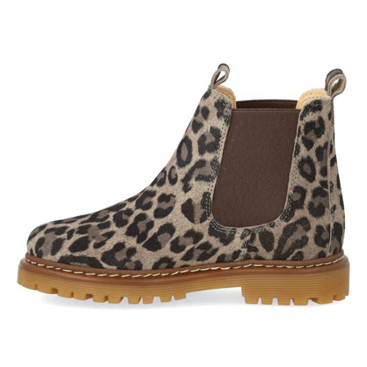 chunky chelsea boot beige leo brown