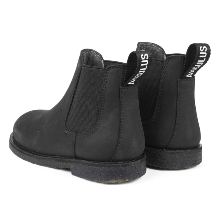 chelsea boot with logo tape black