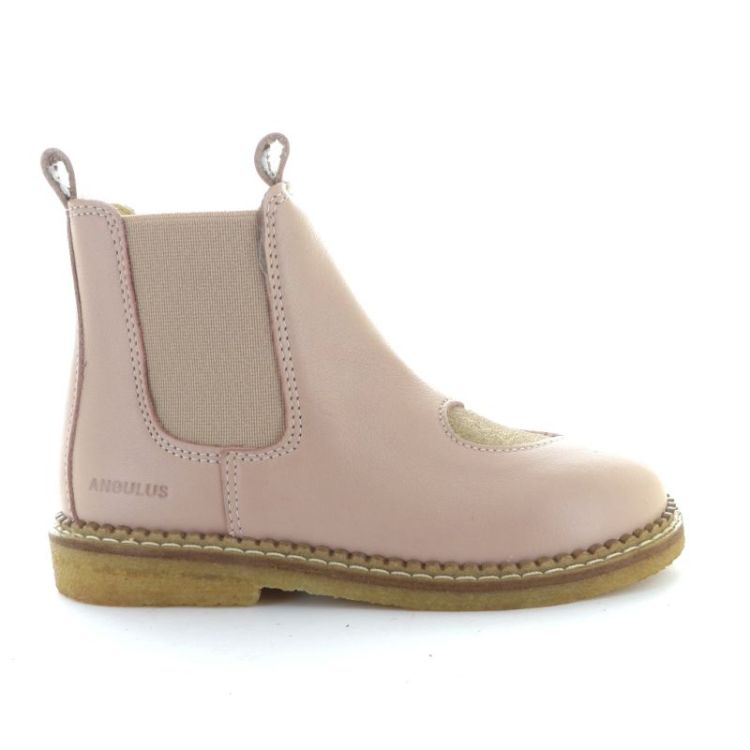 chelsea boot with heart rose glitter