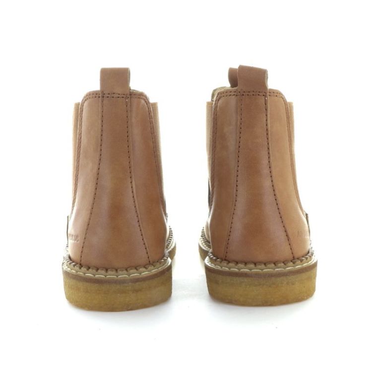 chelsea boot with heart tan cognac glit