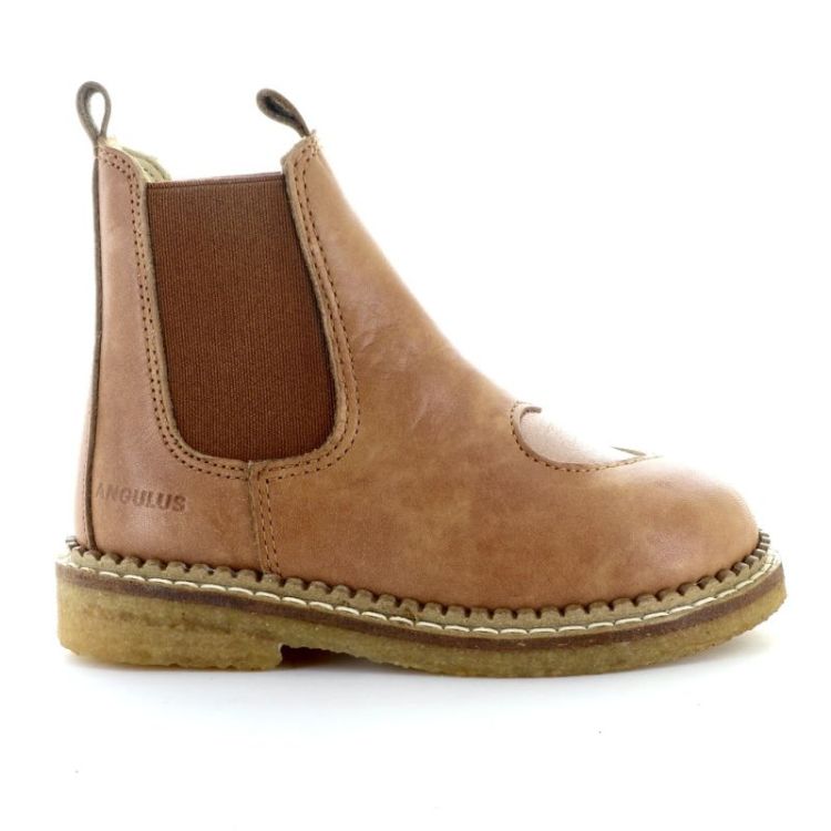 chelsea boot with heart tan oatmilk