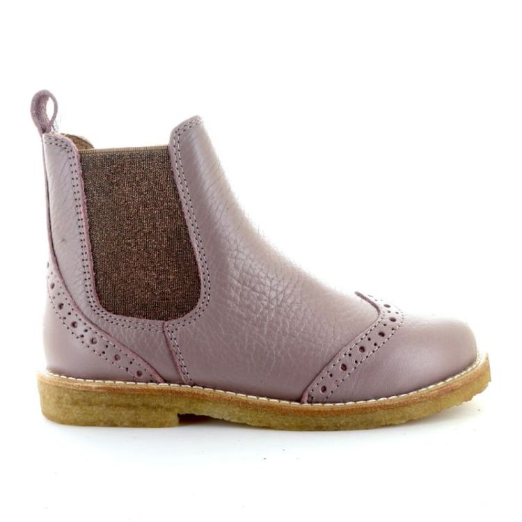 chelsea boot with brogue faded rose