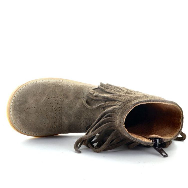 boot with fringes dark taupe brow