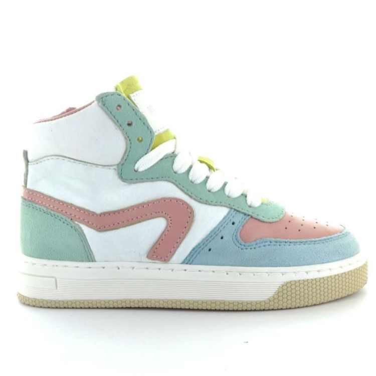 hoge sneaker lichtblauw