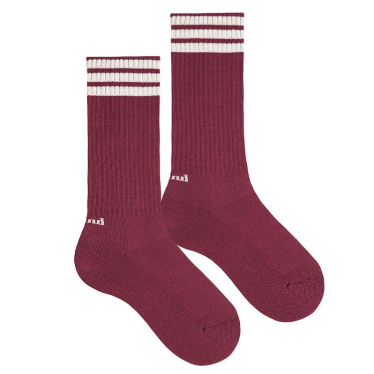 3-strepen sport kniekous 575 garnet