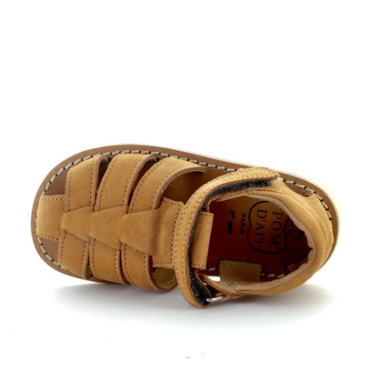 gesloten sandaal cognac