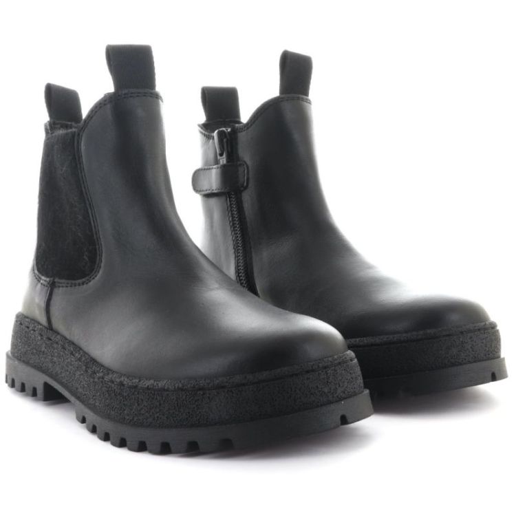 stoere enkellaars black