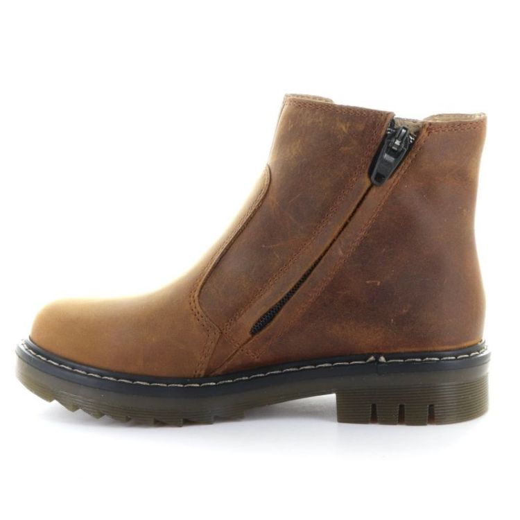 stoere enkellaars cognac