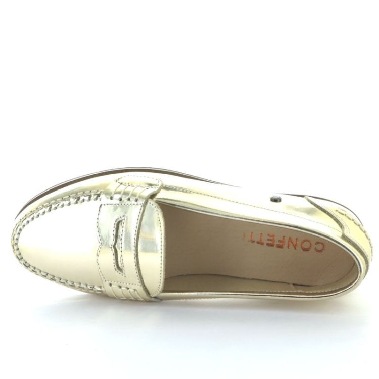 metallic loafer champagne