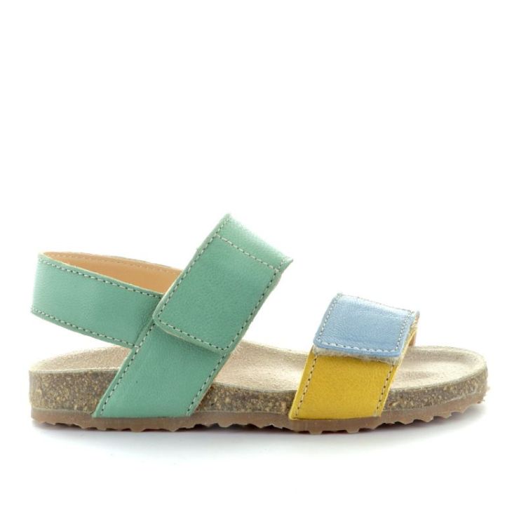 open sandaal ocra indigo