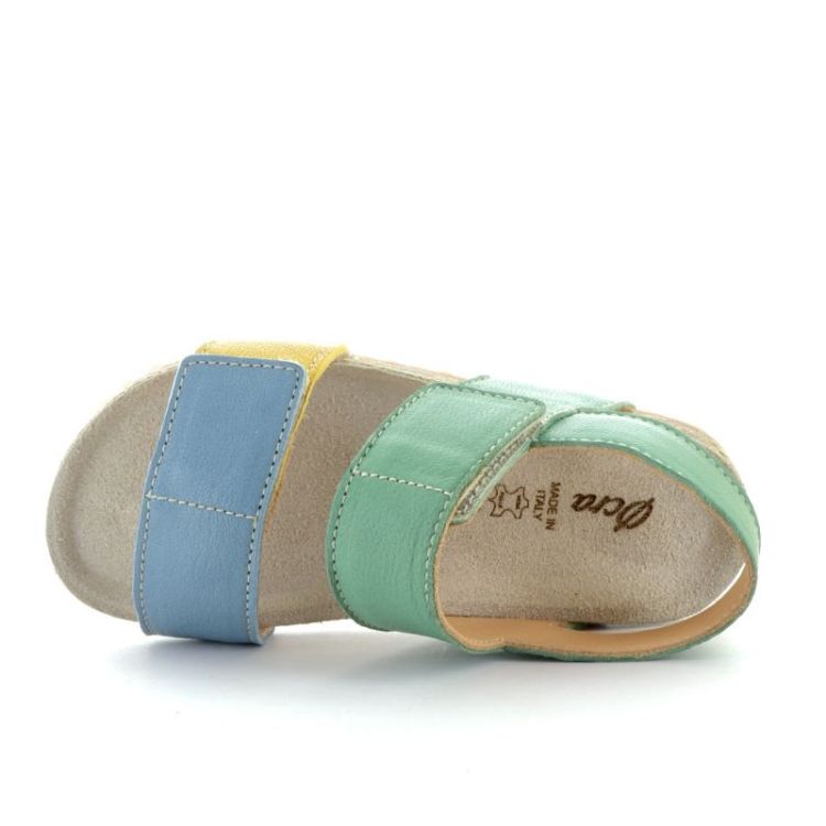 open sandaal ocra indigo
