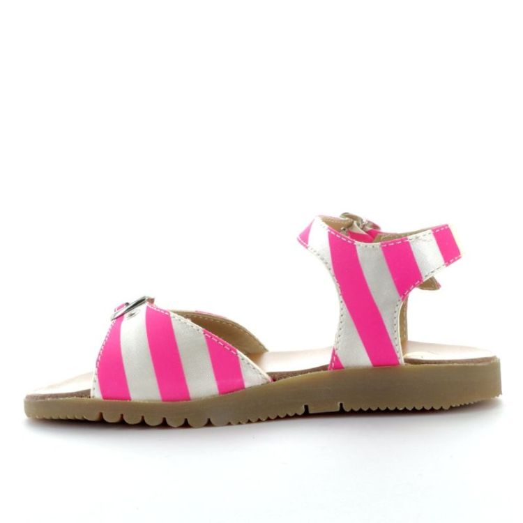 open sandaal fuxia bianco