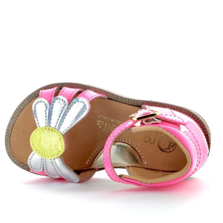 eerste stap sandaal fuxia fluo