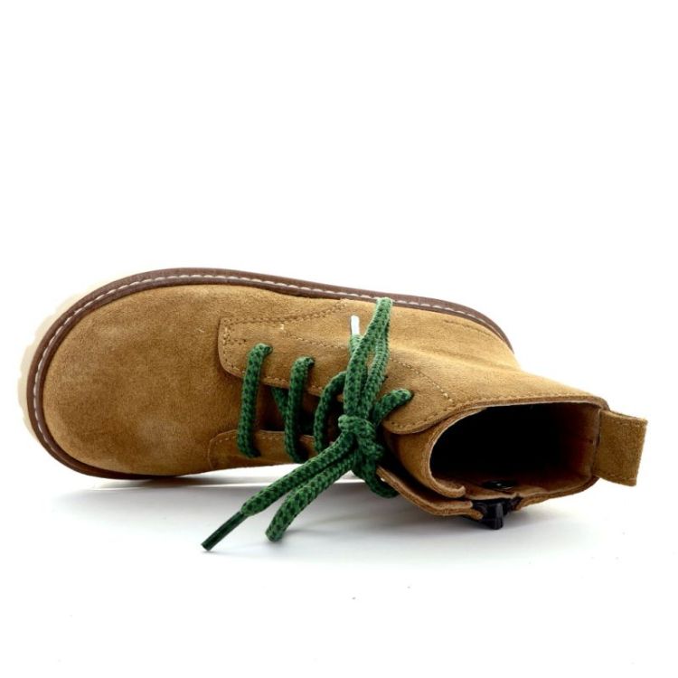 chunky lace-up boot cognac