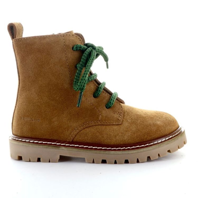 chunky lace-up boot cognac