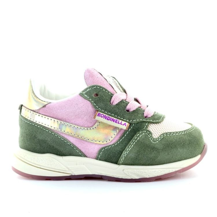 kleurrijke eerste stap sneaker kaki