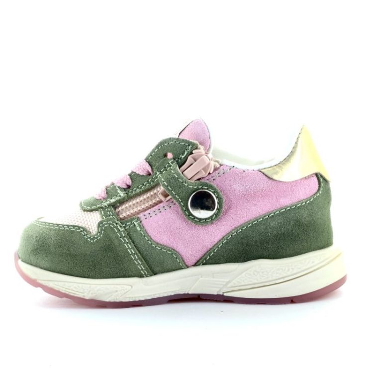 kleurrijke eerste stap sneaker kaki