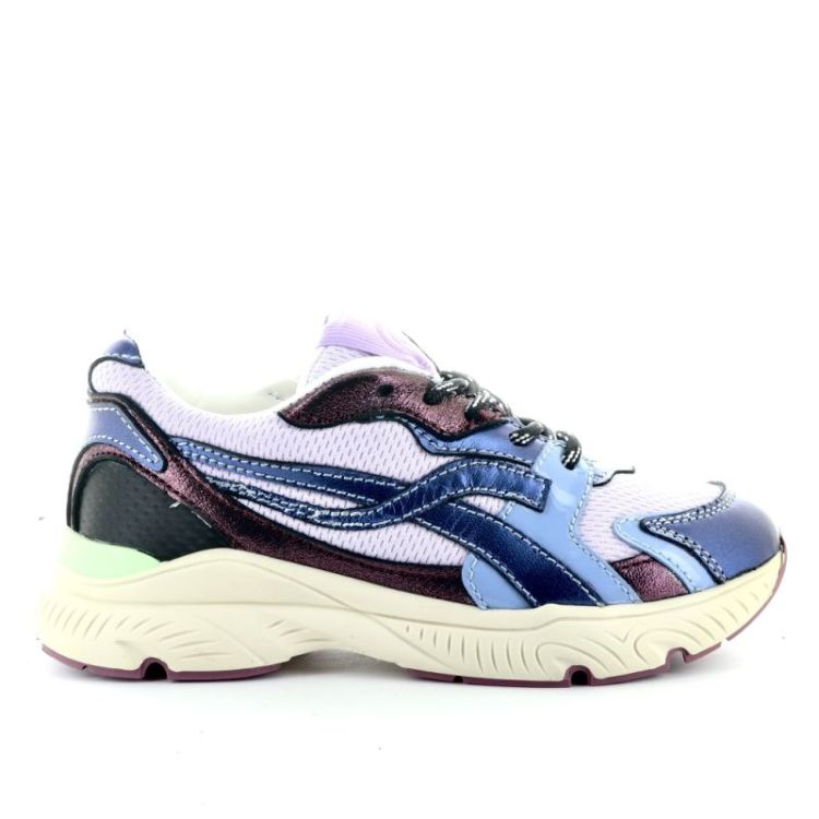coole sneaker rits veter grigio blu