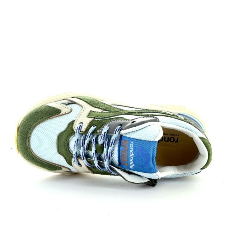 coole sneaker rits veter verde blu