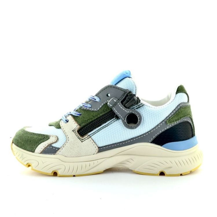 coole sneaker rits veter verde blu
