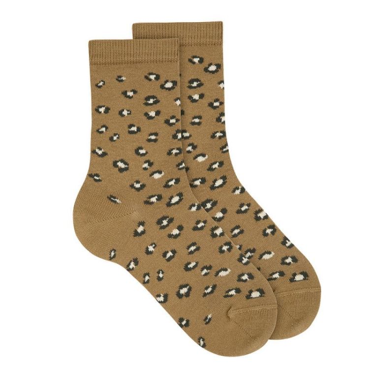 kousen leo print 347 tobacco