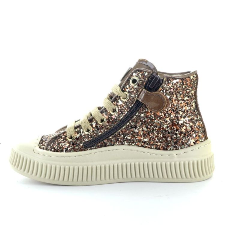 glitter sneakers bronze
