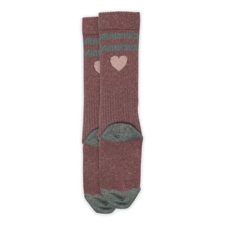 Elga glitter knee socks  248 rose taupe